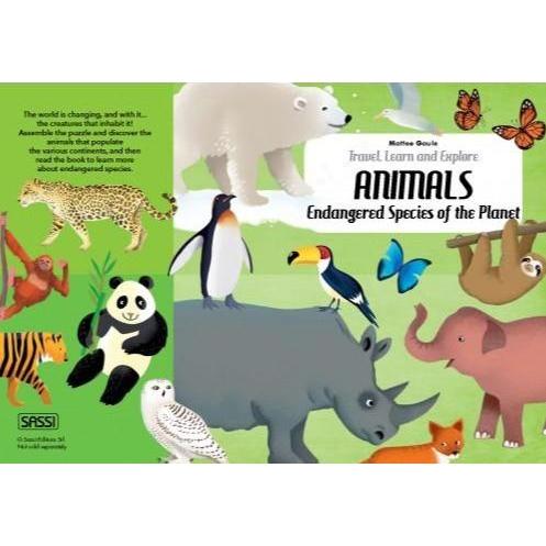 Travel, Learn and Explore - Endangered Animals Puzzle - Sassi Puzzles - The Creative Toy Shop