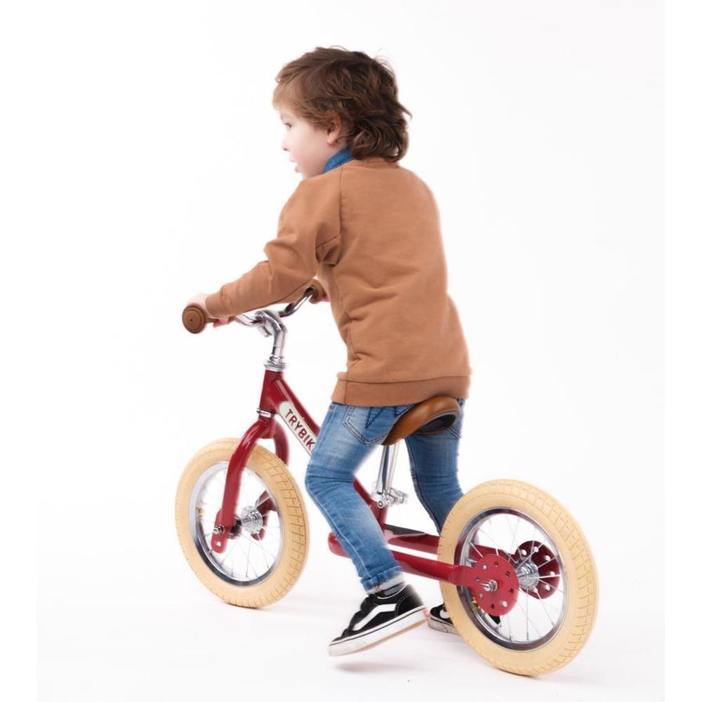 Trybike Steel Red Vintage Chrome Parts & Creme Tyres - Trybike - The Creative Toy Shop