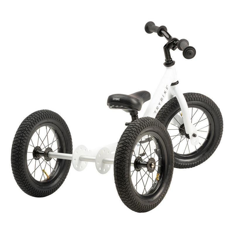 Trybike White, Black Seat and Grips - Trybike - The Creative Toy Shop