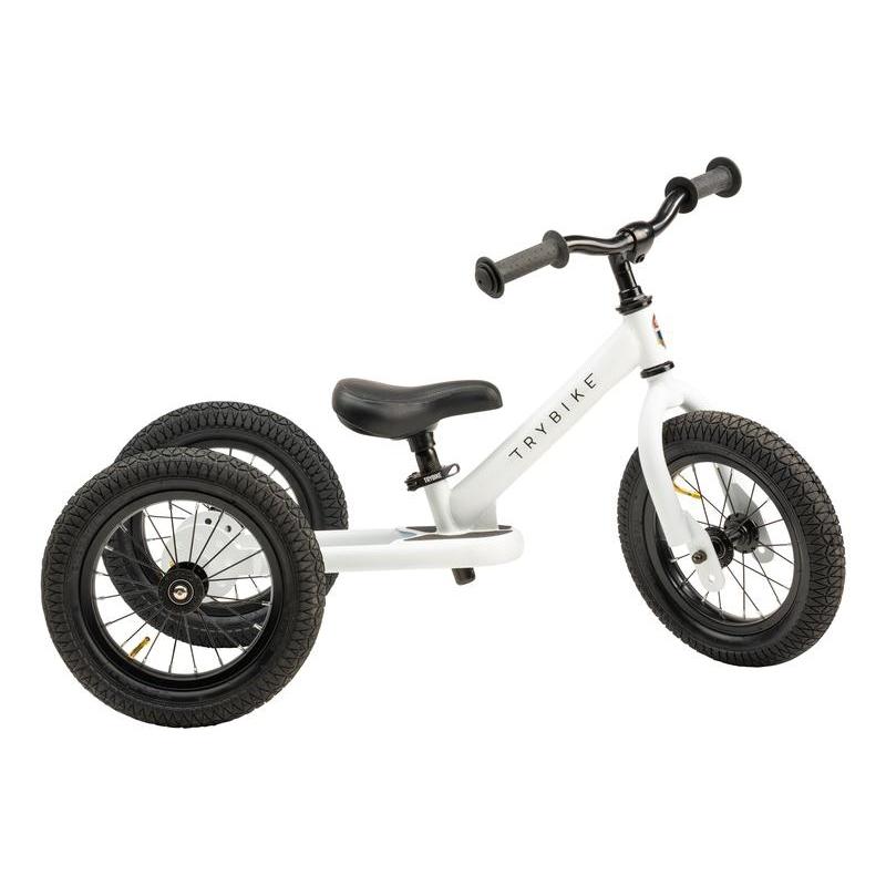 Trybike Steel WHITE with Black Seat and Grips – The Creative Toy