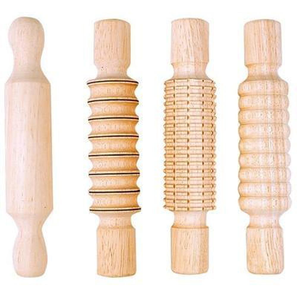 Wooden Designer Rolling Pins - Edx Education - The Creative Toy Shop