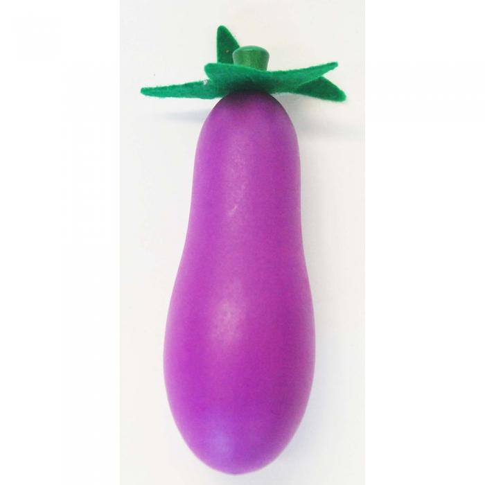 Wooden Individual Fruit and Vegetables - Eggplant - Toyslink - The Creative Toy Shop