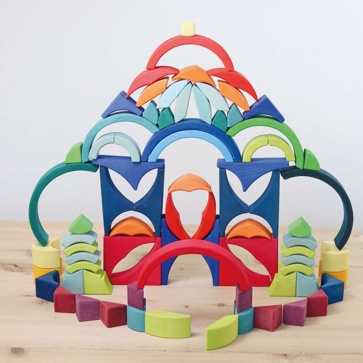 【新品】grimm's Building Set Arcs in Squares Grimm's Building Set - Arcs in Squares – The Creative Toy Shop